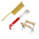 3pcs Beehive tool kit with J hive, frame gripper & Soft Bee Brush