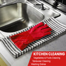 PVC Work Safety Glove Red 45cm Oil Chemical Resistant Dipped Durable Sanded