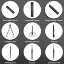 12PCS/Set Tools Manicure Pedicure Kit Stainless Steel Nail Grooming Clippers
