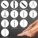18PCS/Set Tools Manicure Pedicure Kit Stainless Steel Nail Grooming Clippers