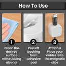 6 Pack Magnetic Cable Clips, Cord Organizer, Adhesive Desk Cable Management, Cab