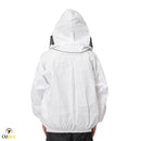 Beekeeping Cotton Jacket With Hood Style Veil Protective Gear - Ozee beekeeping Supplies