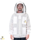 Beekeeping Bee Jacket 3 Layer Mesh Hood Beekeeping Jacket for Beekeeper - Ozee beekeeping Supplies