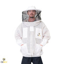 Beekeeping Bee Jacket 3 Layer Mesh Round Head Jacket Protective Equipment - Ozee beekeeping Supplies