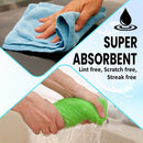 Microfiber Cleaning Cloth Car Cleaning Detailing Towels Washing Duster Sky Blue 100 Pcs - Ozee beekeeping Supplies