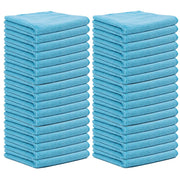 Microfiber Cleaning Cloth Car Cleaning Detailing Towels Washing Duster Sky Blue 100 Pcs - Ozee beekeeping Supplies