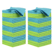 Microfibre Cleaning Cloth, Car Cleaning Detailing Towels Washing Duster Sky Blue 50 Pcs - Ozee beekeeping Supplies