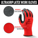 Work Gloves Latex Coated General Purpose Hand Protection Garden Mechanic 120 Pairs - Ozee beekeeping Supplies