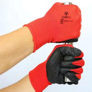 Work Gloves Latex Coated General Purpose Hand Protection Garden Mechanic 6 Pairs - Ozee beekeeping Supplies