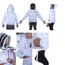 Beekeeping Cotton Jacket With Hood Style Veil Protective Gear - Ozee beekeeping Supplies
