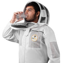 Beekeeping Bee Cotton Semi Ventilated Jacket With Hood Style Veil Protective Gear - Ozee beekeeping Supplies