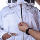 Beekeeping Bee Jacket Standard Cotton Jacket With Round Head Veil Protective Gear - Ozee beekeeping Supplies