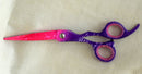 Ovial Twister - Multi Color Paper Coated Professional Stainless Steel Scissor 7" - Ozee beekeeping Supplies
